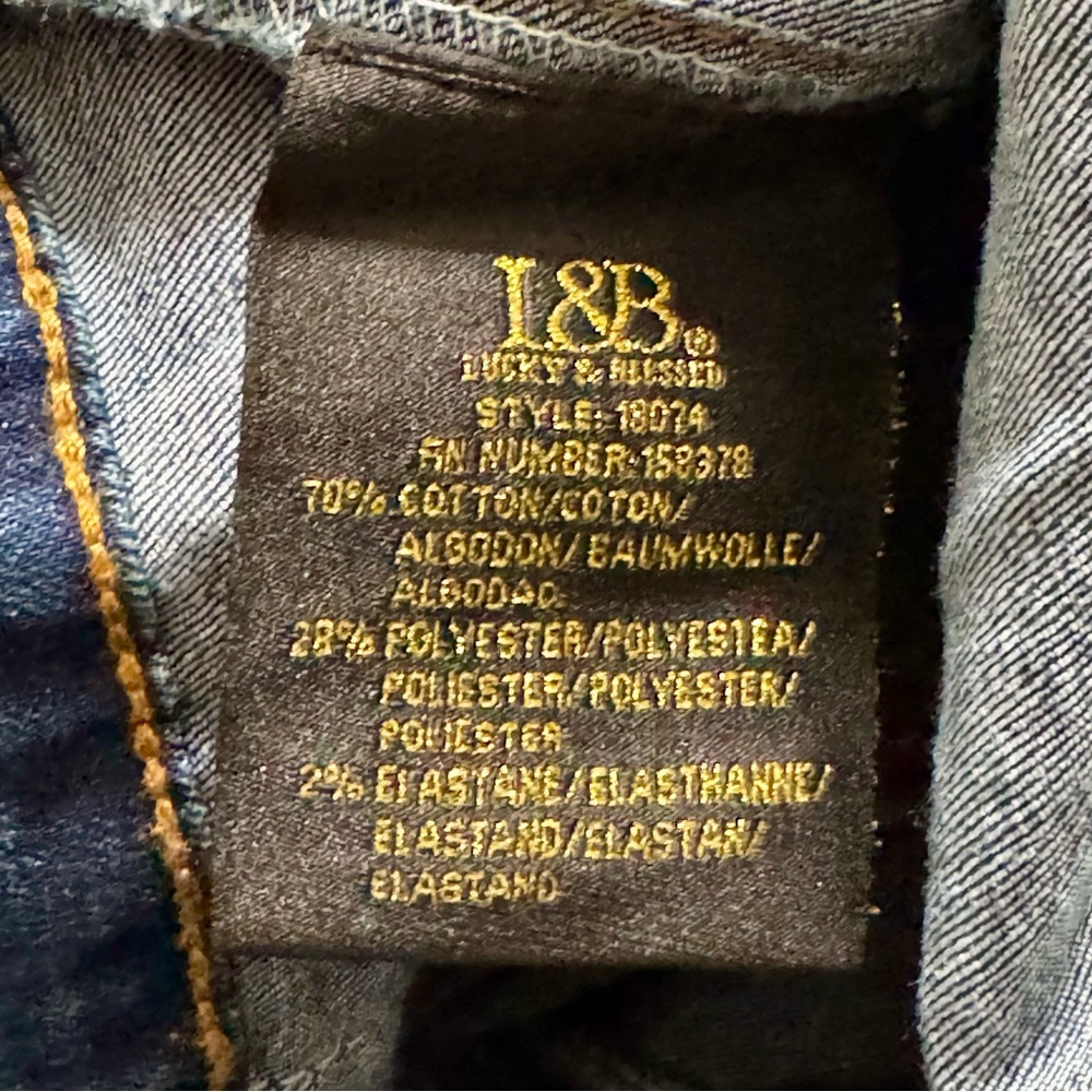 L&B High Rise Flared Leg Dark Wash Denim Plus Sized Jeans size 22 - Picture 12 of 12
